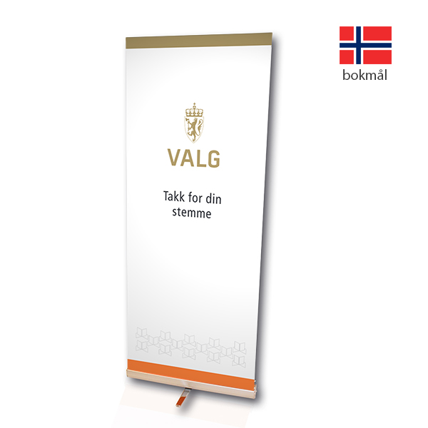 Bilde av Roll-up: Takk for din stemme