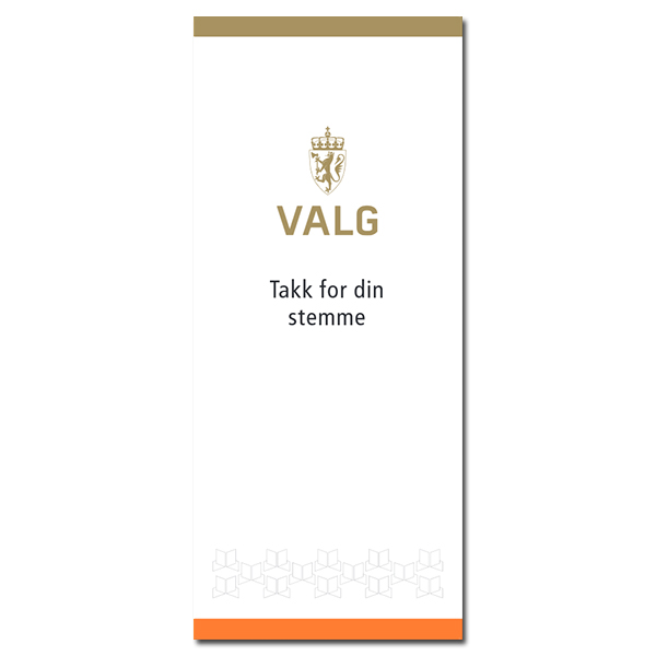 Bilde av Roll-up: Takk for din stemme