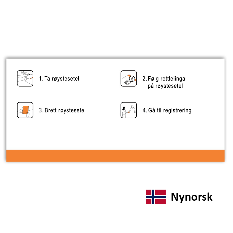 Bilde av Ny plakat stortingsvalg - mod 2011-2021 - nynorsk