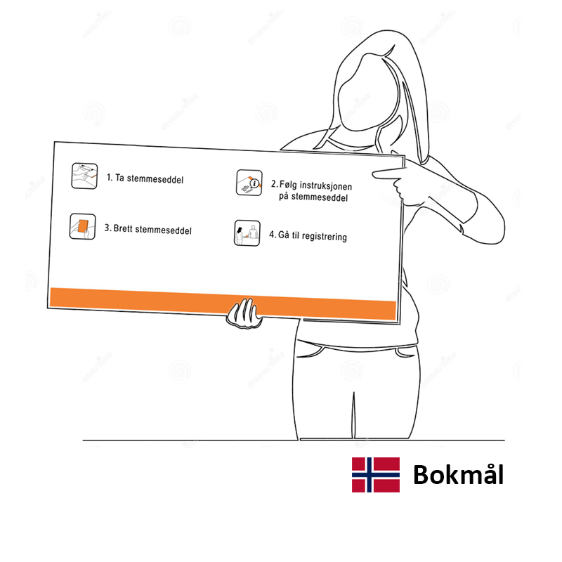 Bilde av Ny plakat stortingsvalg - mod 2011-2021 - bokmål