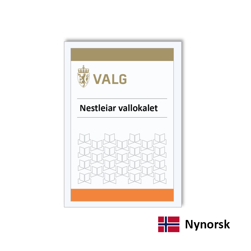 Bilde av Nestleiar vallokalet - funksjonærkort