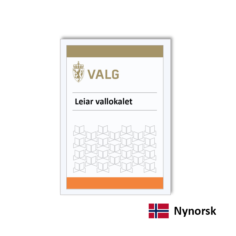 Bilde av Leiar vallokalet - funksjonærkort 