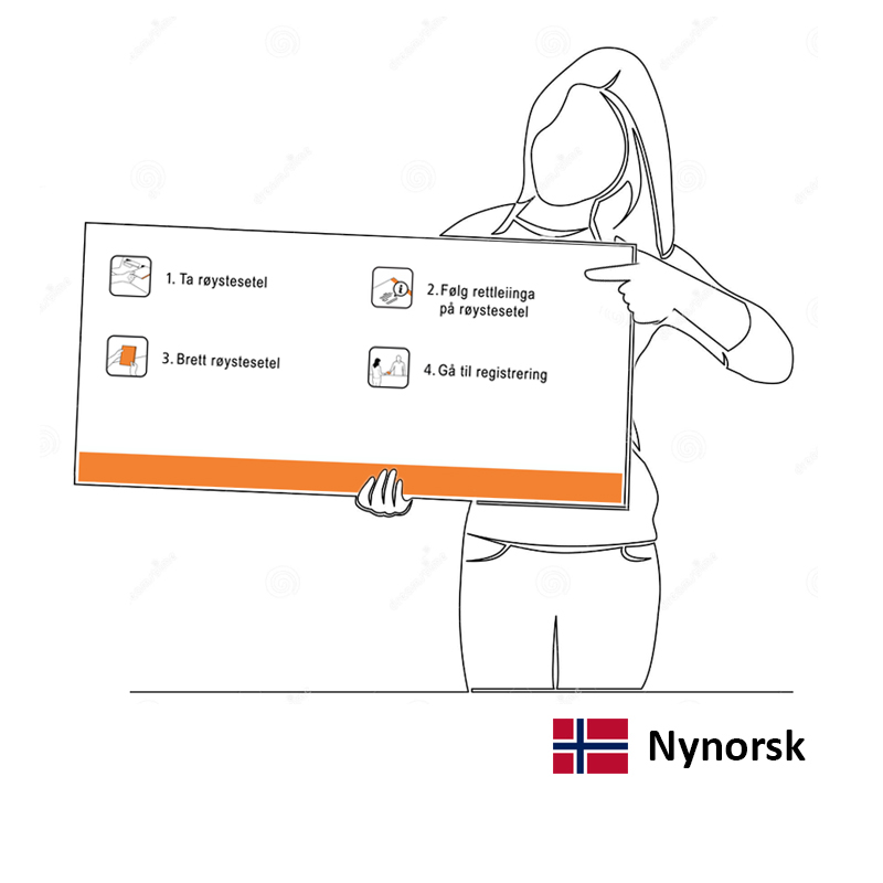 Bilde av Ny plakat stortingsvalg - mod 2011-2021 - nynorsk