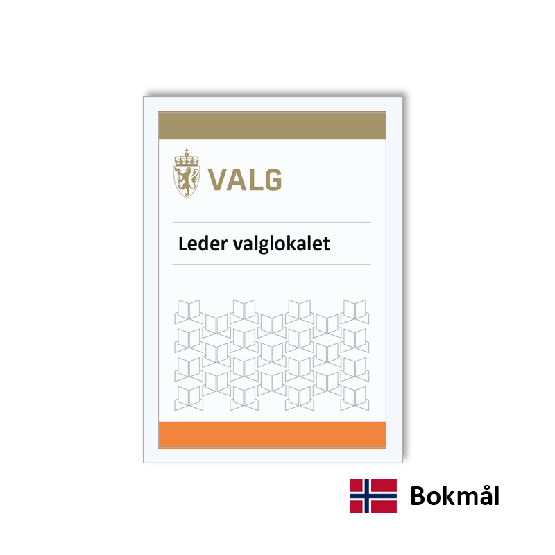 Bilde av Leder valglokalet - funksjonærkort