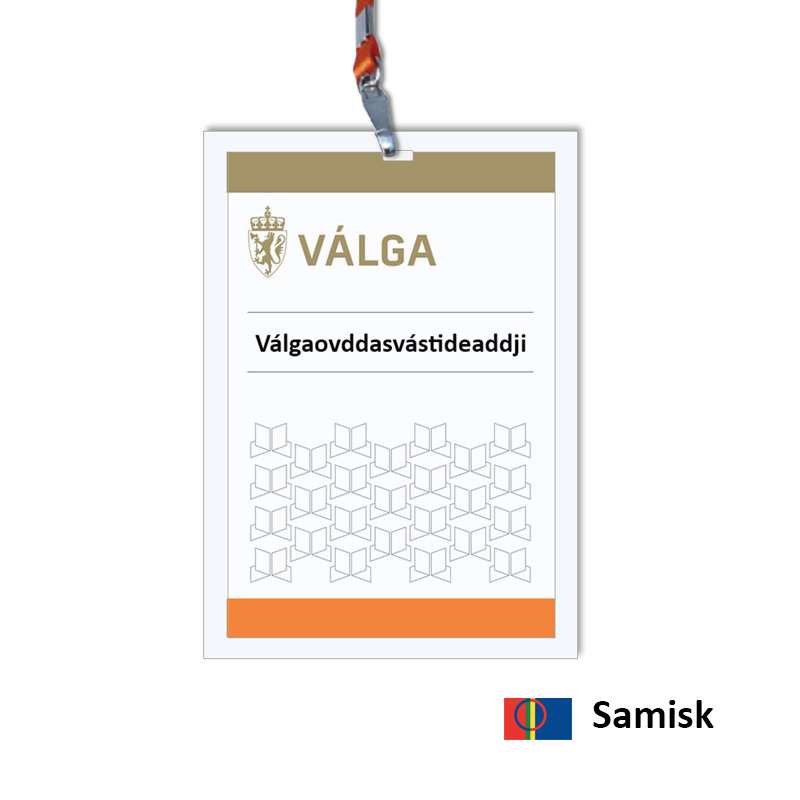 Bilde av Válgaovddasvástideaddji - funksjonærkort