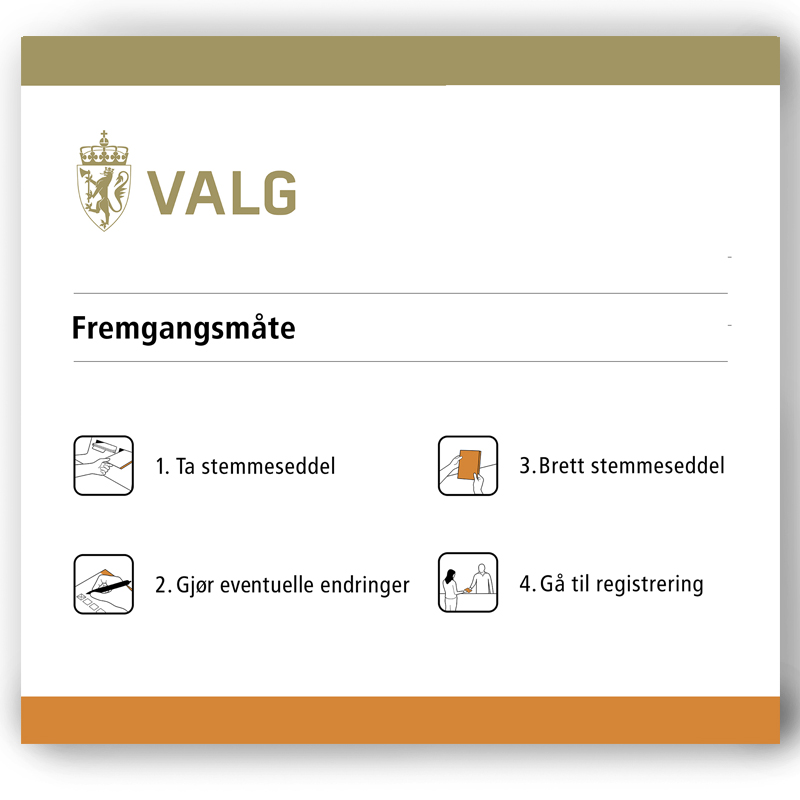 Bilde av Valgavlukke - bokmål - kompakt modell