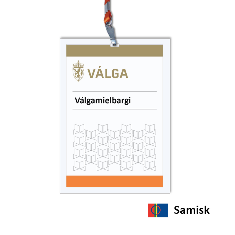 Bilde av Válgamielbargi - funksjonærkort