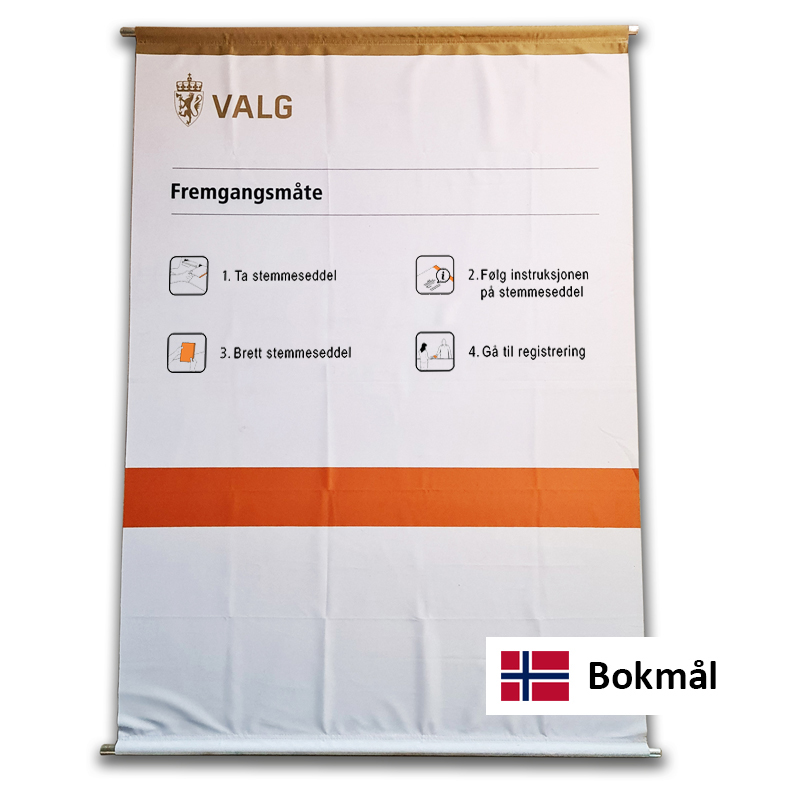Bilde av Ny veiledningsduk stortingsvalg - 2023 mod - bokmål