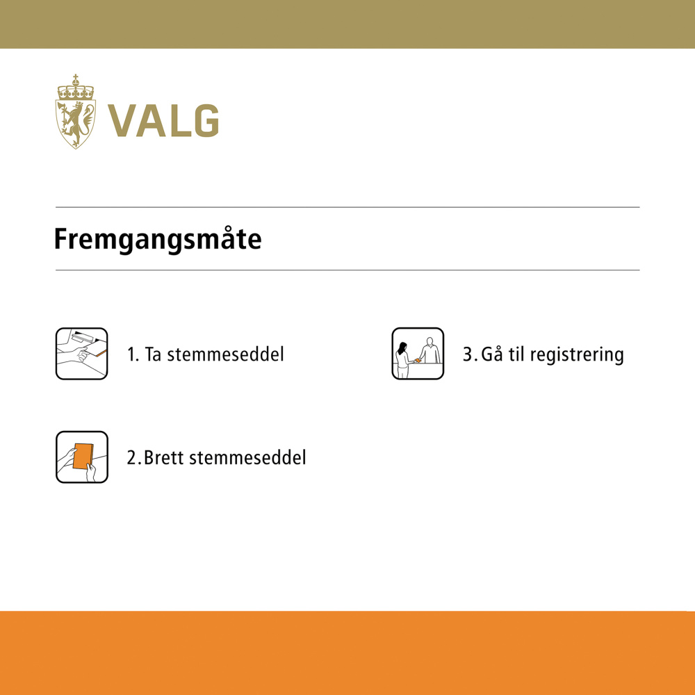 Bilde av Valgavlukke - bokmål - kompakt modell