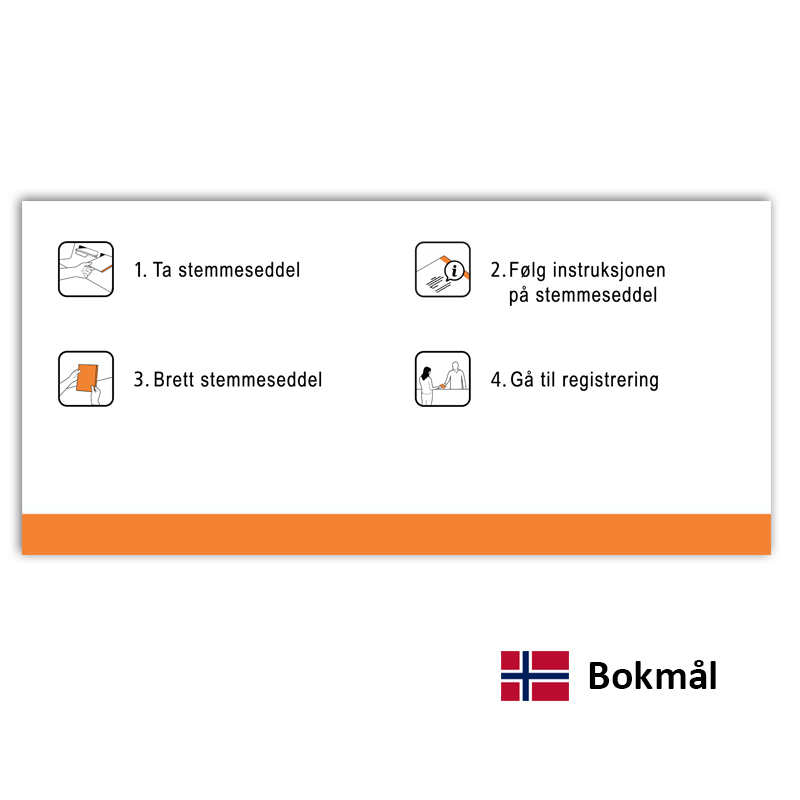 Bilde av Ny plakat stortingsvalg - mod 2011-2021 - bokmål